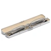 New metal frame mini reading glasses, resin lenses, portable pen holder type ultra-small reading glasses factory direct sales Specification image
